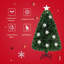 4 FT Green Pine Christmas Tree with 18 LED Lights-1274664816