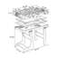 Table multi-jeux en bois manufacturé brun et noir-117503060