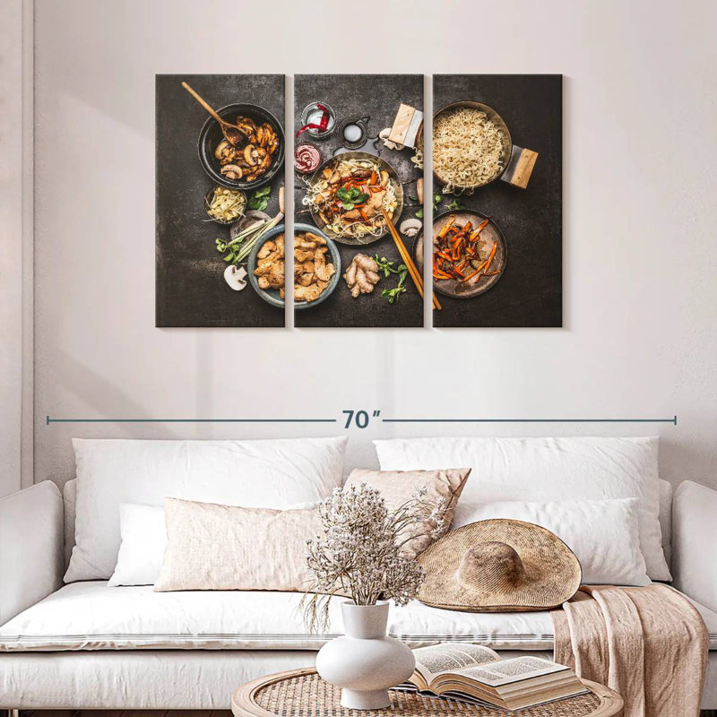 Yarlin Asian Cuisine Noodles, 28" H x 45" W