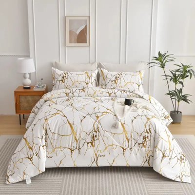 Ensemble de housse de couette pour lit très grand 100% microfibre 100% microfibre avec 2 taies d'oreiller