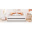 Lit de jour rembourré avec dossier ergonomique et gigogne, beige