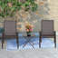 Ensemble bistro de patio 3 pièces, ensemble de chaises rondes et de table pliante pour 2 personnes Adel (ensemble de 3),-1916205499