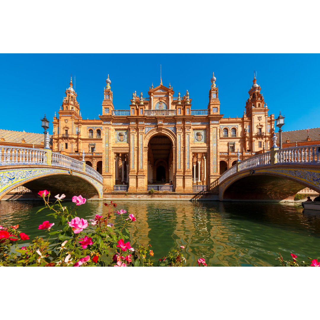 Plaza De Espana, Sevilla, Spanien von Kavalenkavavolha - Leinwandfoto