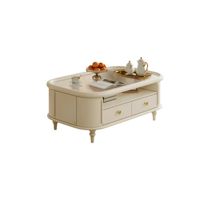 French Style Cherry Wood Coffee Table