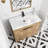 Kinslie 35.93'' Single Bathroom Vanity with Ceramic Top,2 Soft Close Doors and 1 Adjustable Shelf-97078078