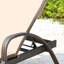 Chaise longue pliante en rotin
