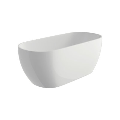 66.93'' x 29.53'' Freestanding Soaking Acrylic Bathtub