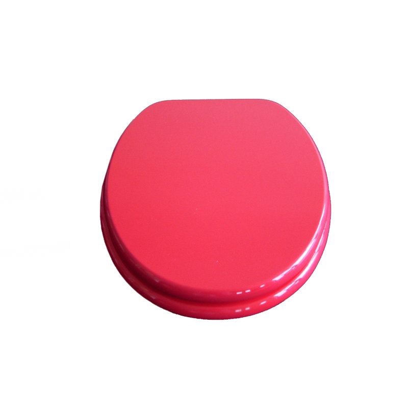 Alma Elongated Toilet Seat, Pastel red