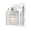 Applique murale 1 lumière en chrome 8 pouces Danika-123223024