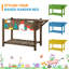Addisynn Wood Raised Flower Bed with Trellis