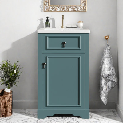 Meuble-lavabo 20 po avec comptoir en céramique