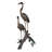 Large Heron Fountain Bronze Statue – Soderquist 67 Inch Garden Sculpture for Outdoor, 32"L x24"W x67"H