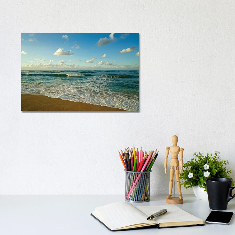 Israel, Haifa. Beaches And Mediterranean Sea by Michele Molinari - Wrapped Canvas Print, 20.32 cm H x 30.48 cm W