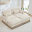 Leopard Print Chenille Sectional Sofa-125743058-125743047