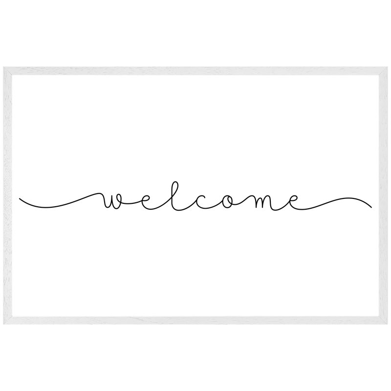 Fultonville Single Picture Frame Wall Art, 76cm H x 114cm W x 4cm D, White Framed