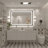 Molly Black Metal Framed LED Front Light and Backlit Anti-Fog Wall Bathroom/ Vanity Mirror-143579533
