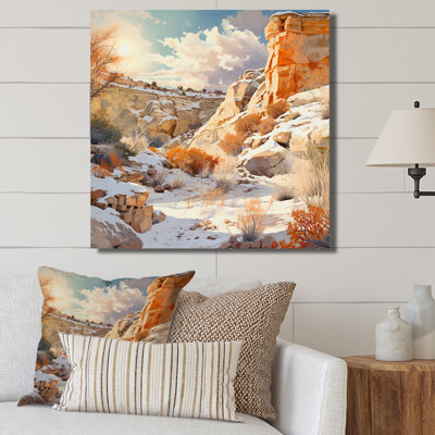 Canyon Winter Scenery sur toile