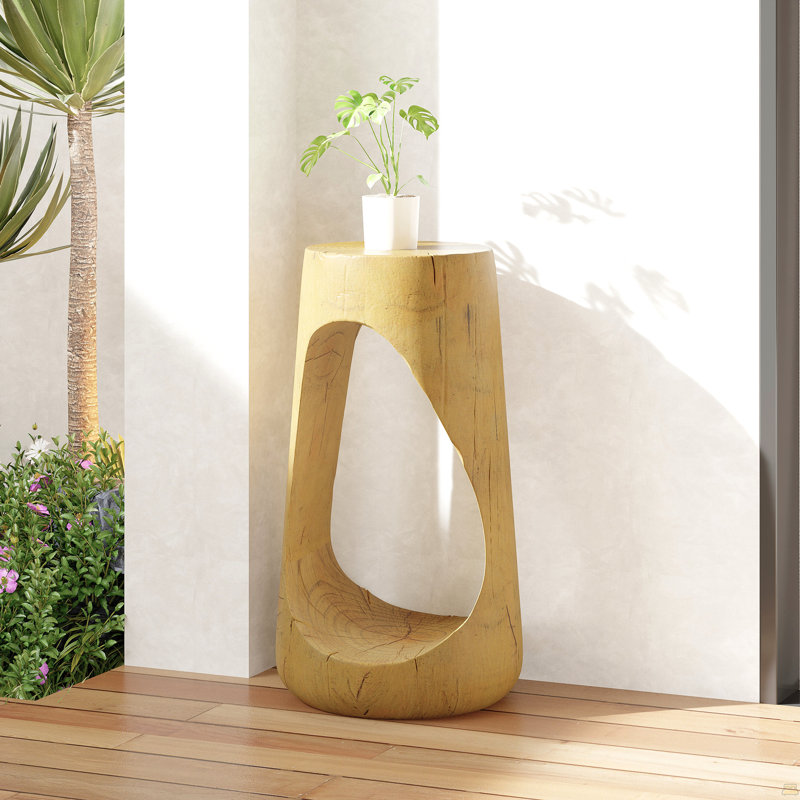 Table d'appoint d'extérieur, table de bout à conception creuse, tabouret de jardin et table d'appoint décorative