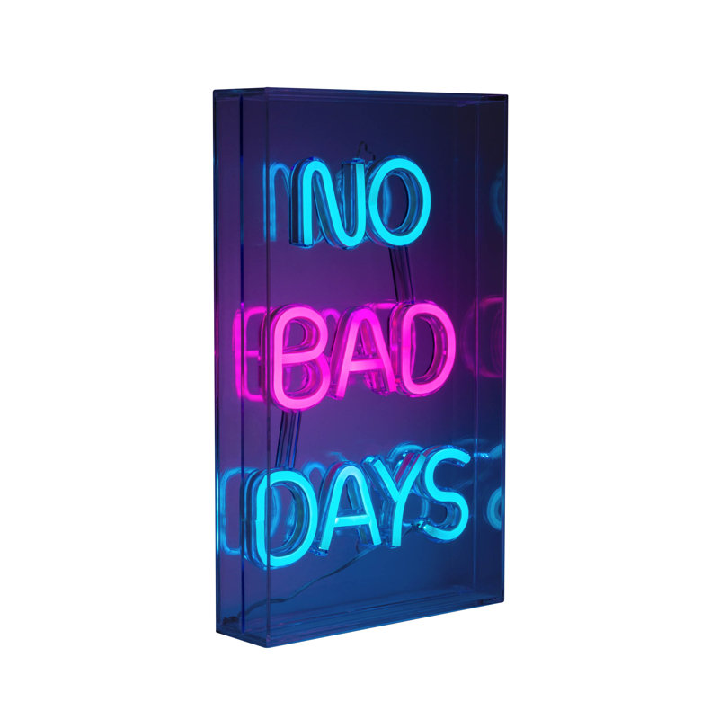 30Cm "No Bad Days" LED Sign