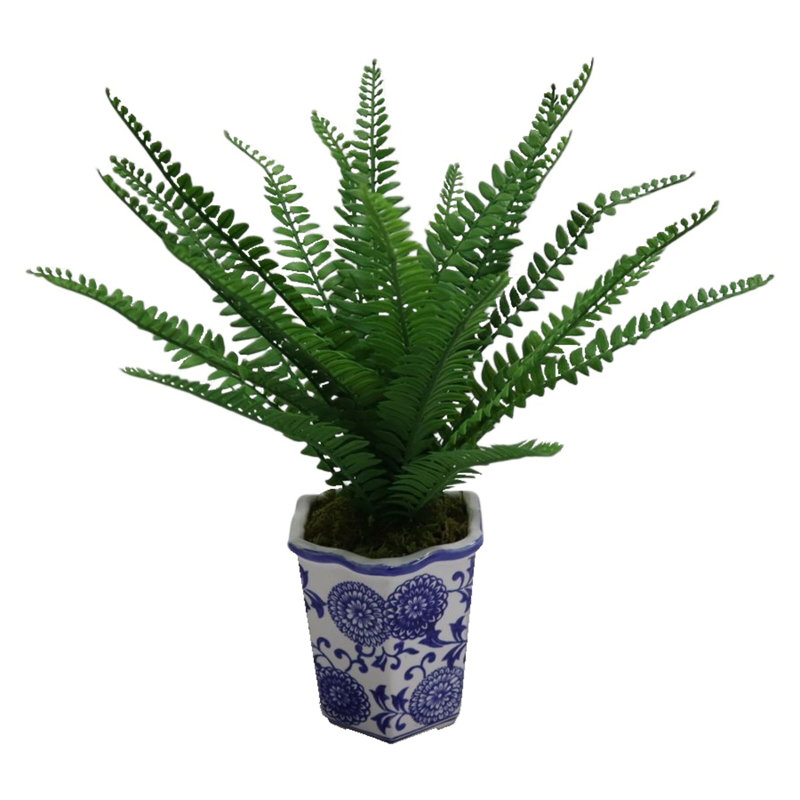 Fougère artificielle Elements en pot, 18 po