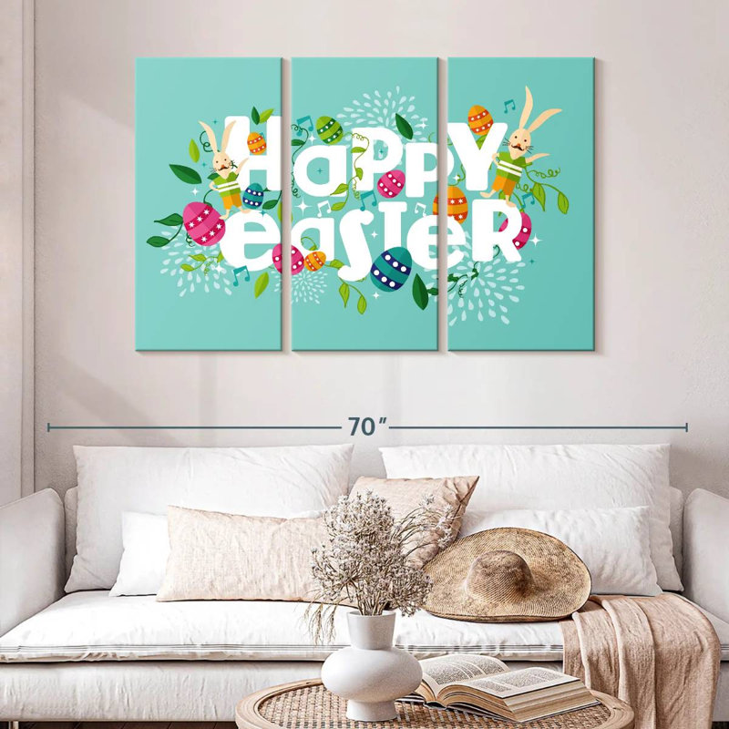 Happy Easter, 32" H x 50" W
