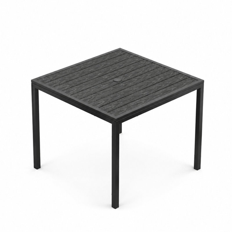 Table de patio en métal
