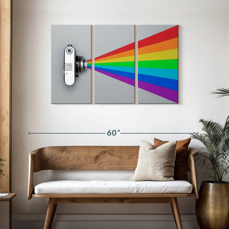 Senne Rainbow Camera Flash, 28" H x 45" W