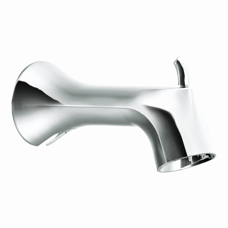 Garniture de bec de baignoire murale à poignée simple avec inverseur Fina, Chrome