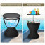Table d'appoint de 8 gallons avec plateau de table extensible en rotin et hauteur réglable, refroidisseur de boisson pour terrasse avec capacité de charge de 165 lb et bouchon de drain-129767747
