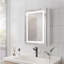 Armoire de salle de bain avec miroir à fixation murale à DEL pour salle de bain