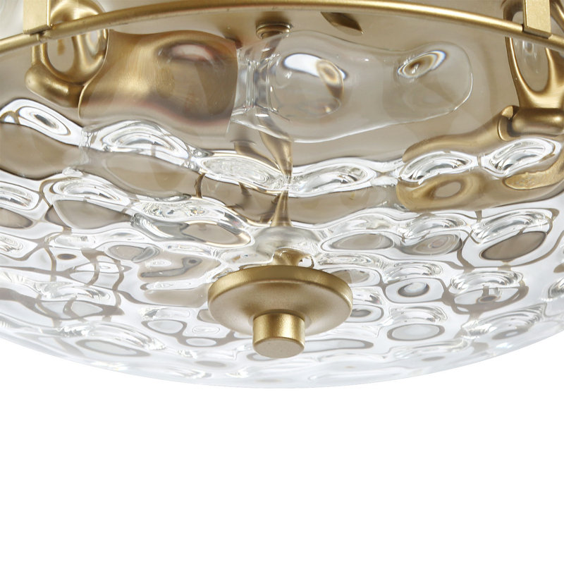 Plafonnier encastré 3 lumières 12,5 po Vauxhall, Or
