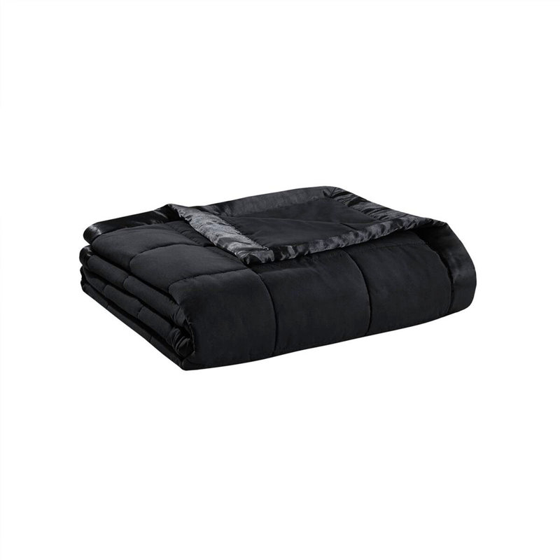 Couverture légère en duvet synthétique, Grand lit, Noir, noir, noir, noir