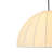Modern Farmhouse 1-Light Silk Hemispherical Hanging Pendant