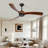 Wood Ceiling Fan No Light With Remote Control, Low Profile Ceiling Fan Without Light,Noiseless Reversible Dc Motor With Timer