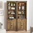 71'' Tall Standard Bookcase With Drawer And Door (Set of 2)