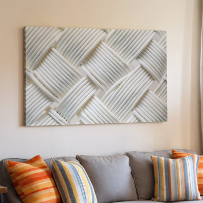 Canvas Create A Minimalist Design Featuring A Series Of Smooth Curved Wall Art Lines That Form A Geometric Pattern On A Soft Neutral Canvas Wall Art