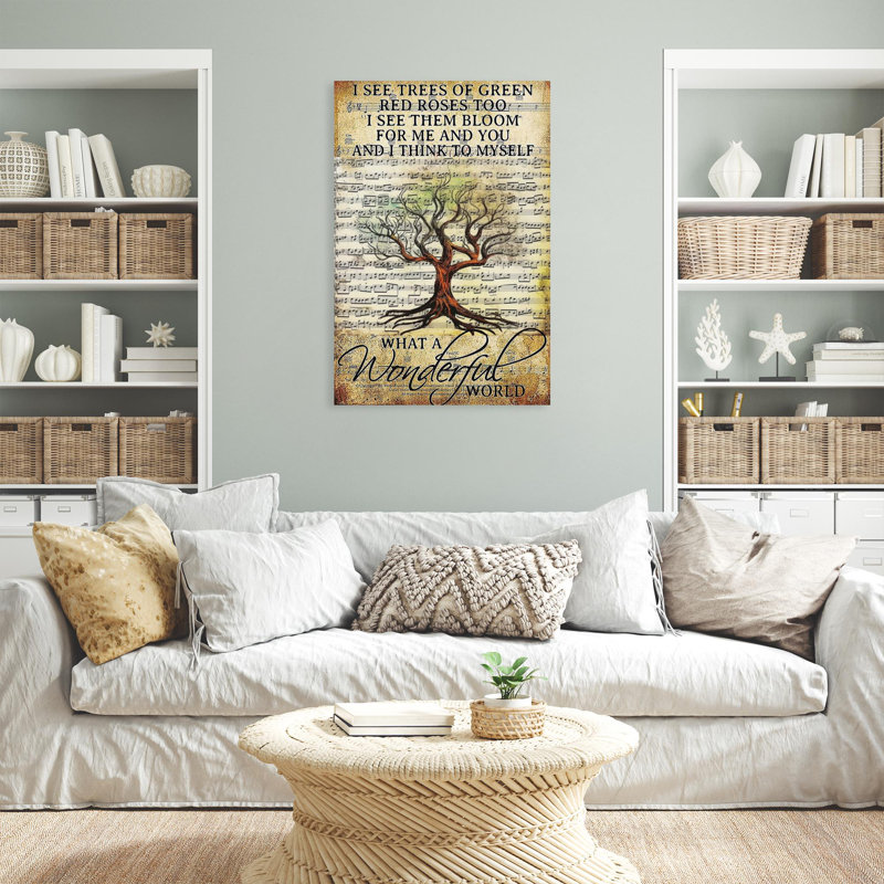 I See Trees Of Green - musique lyrique, H 14 po x l 11 po x P 1,25 po
