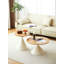 TABLE RONDE BLANC + BOIS