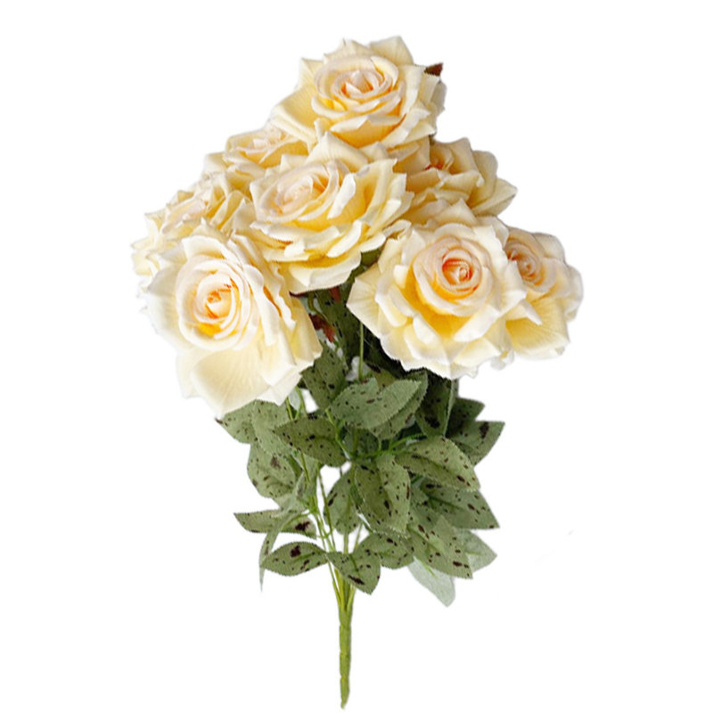 2 paquets de roses artificielles, Champagne
