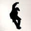 Adhésif décoratif Skateboard Silhouette V-1226177946