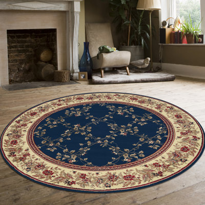 Tapis bleu marine Weisgerber