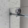 Frameless One Fixed And One Shifted Shower Door,Stainless Steel Large Pulleys With Adjustable Soft Closing Function