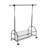 Chrome Metal Clothes Rack Extendable Bar
