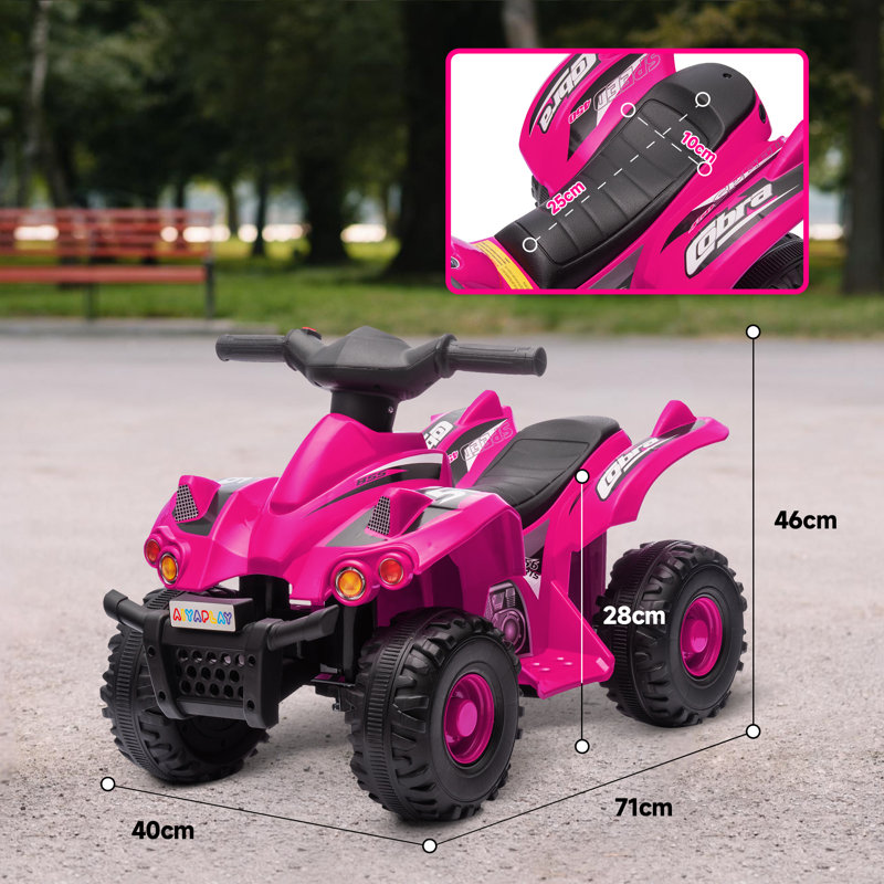 HOMCOM Battery Powered Ride On, Pink