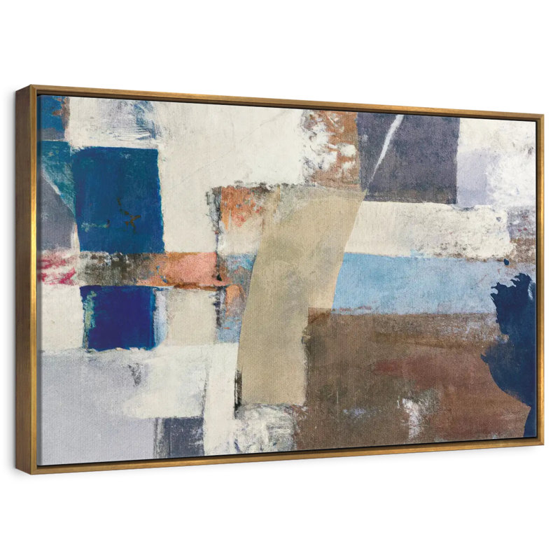 Hazle, Cadre flottant doré, 37 po x 25 po