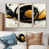 Toile naturelle avec cadre flottant
