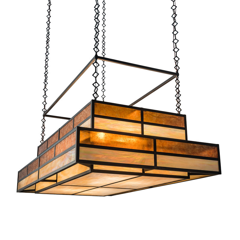 Lustre carré / rectangulaire à 12 lumières