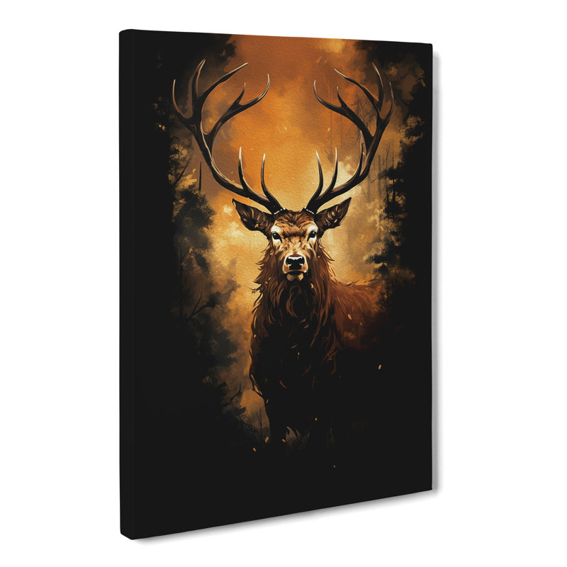 Stag - No Frame Print, 50cm H x 35cm W x 3cm D