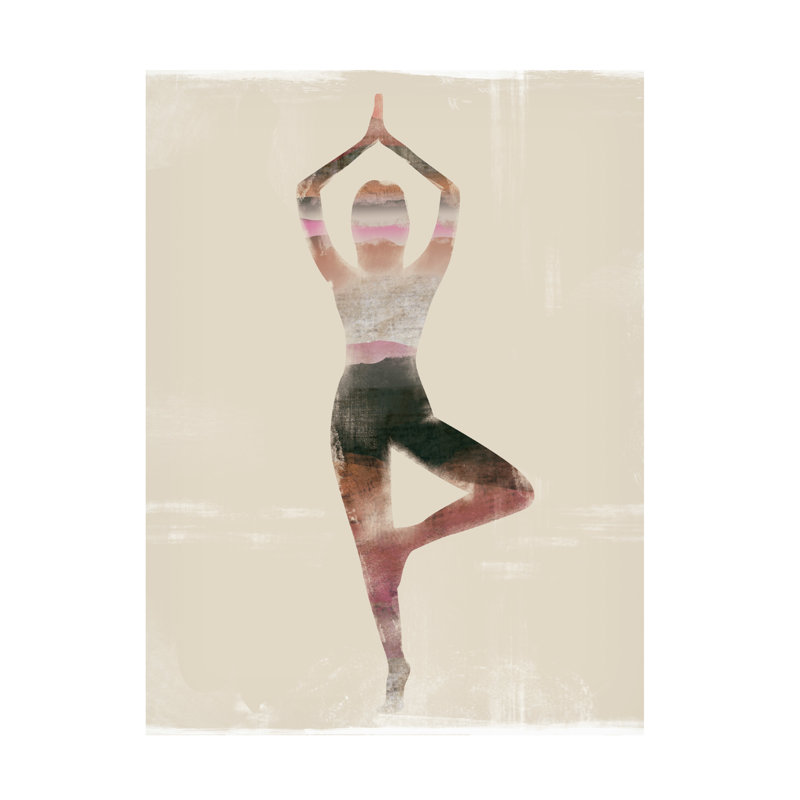 "Morning Yoga Pose I" sur toile, H 24 po x l 24 po