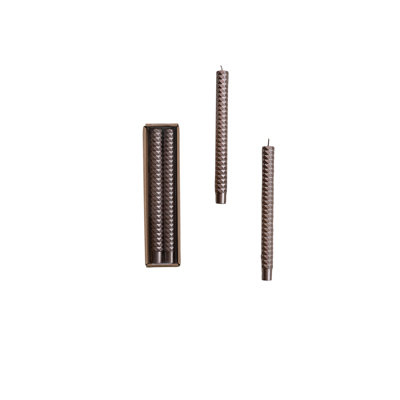 2-Piece Unscented Faceted Taper Candles In Box